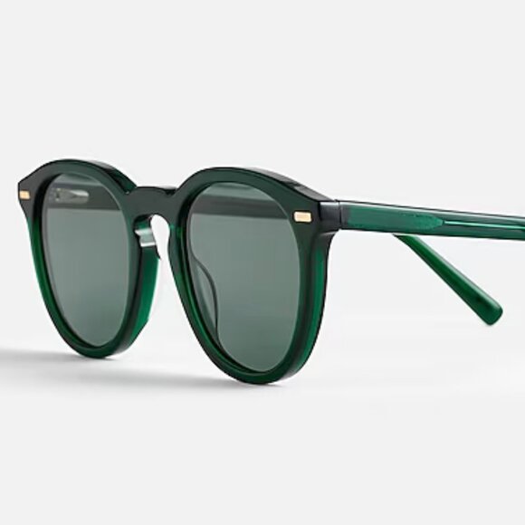 Madewell green round sunglasses - Picture 4 of 9
